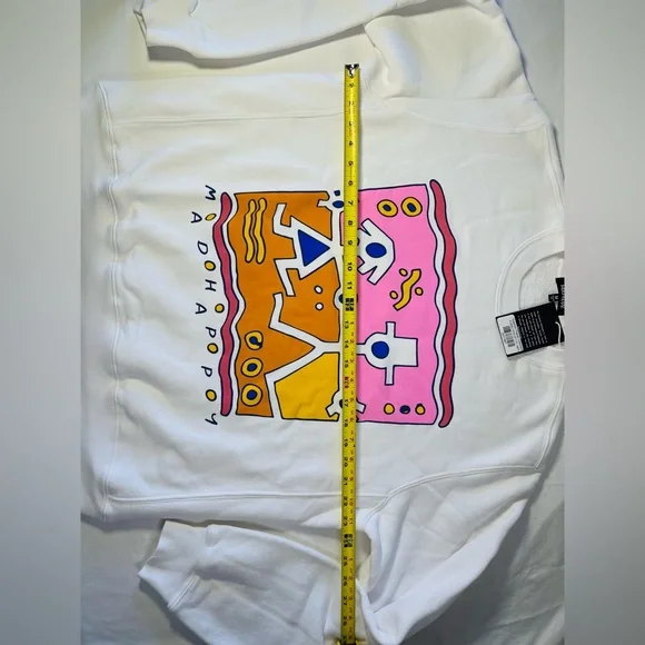 MADhappy RARE Pink and White Crewneck sweatshirt NWT - Picture 10 of 12